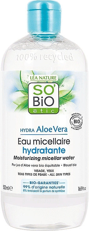 So'Bio Étic So Bio Organic Hydra Aloe Vera Purifying Micellar Water 500 ml